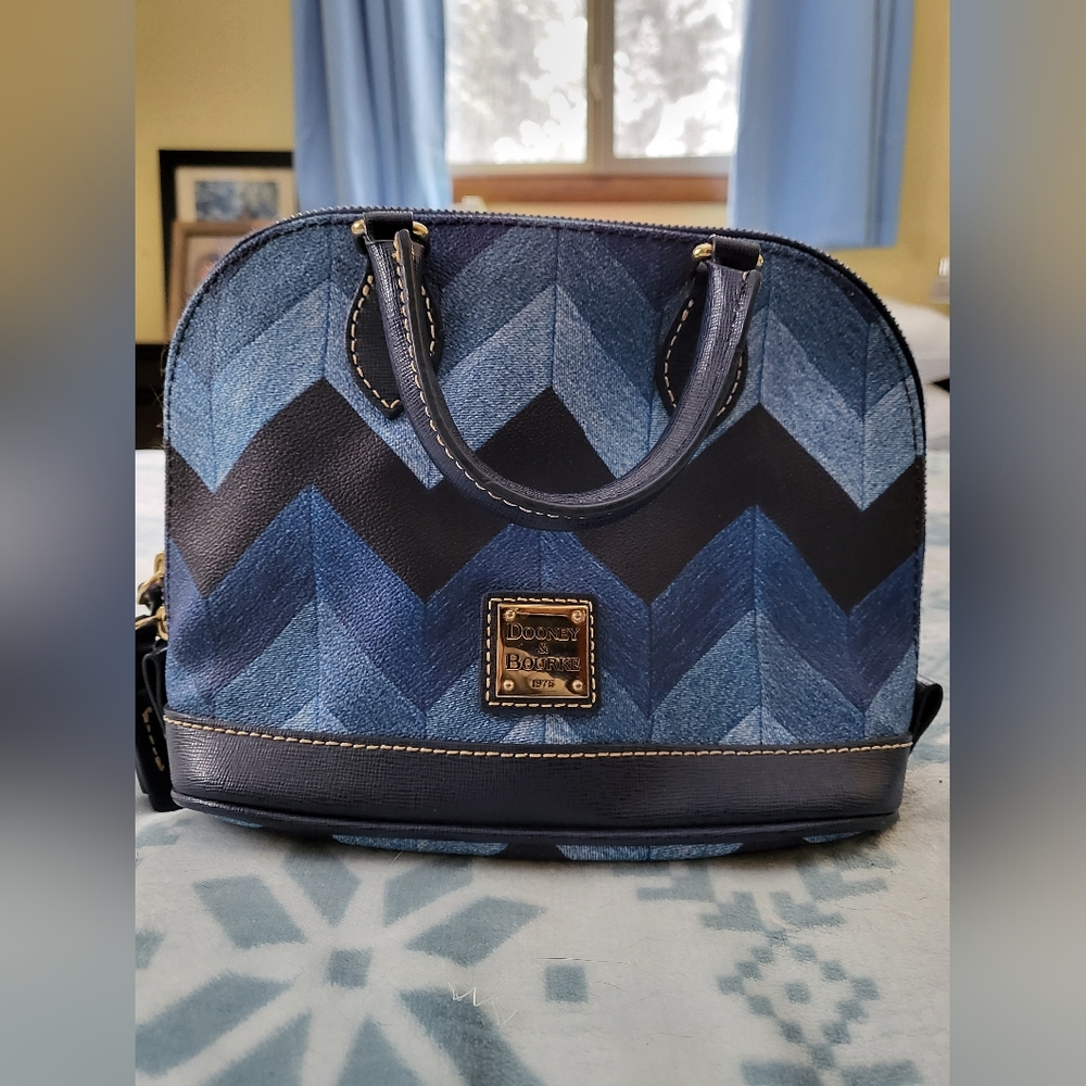 Dooney & Bourke Mini Denim Zip Zip9x4x7